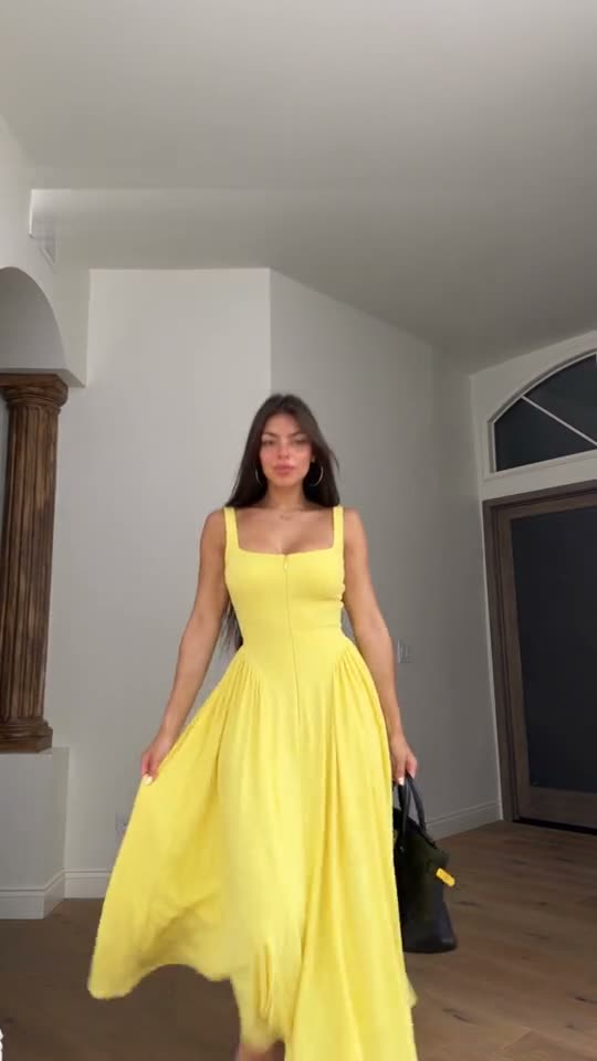 Frame from the finished outfit transition reel